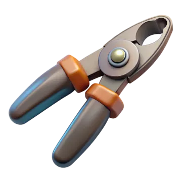 a pair of pliers on a white background