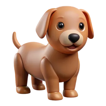 a small brown dog with big eyes