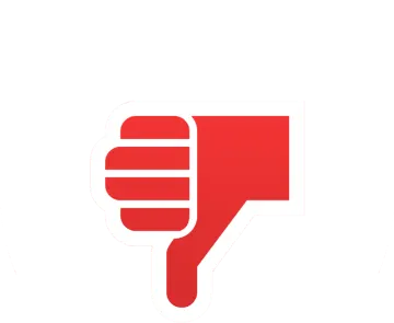 the thumbs icon is shown in red