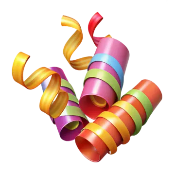 a bunch of colorful ribbons