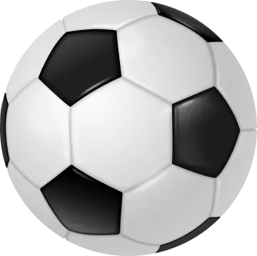 a soccer ball on a white background