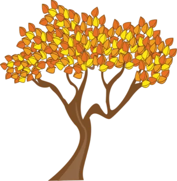 a tree with yellow leaves