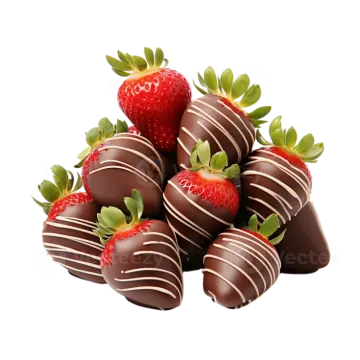 a pile of chocolate covered strawberries
