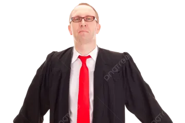 a man in a suit and tie with his hands on his hips