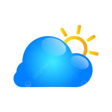 a blue cloud with the sun behind it