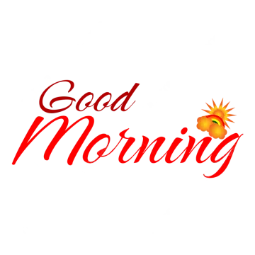the word god morning on a white background