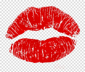 a red lipstick on a transparent background