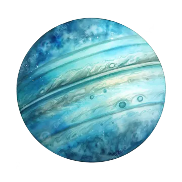a watercolor painting of the planet jupiter