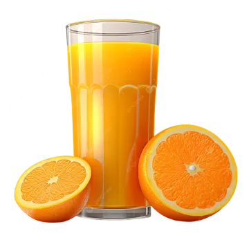 orange juice in a glass