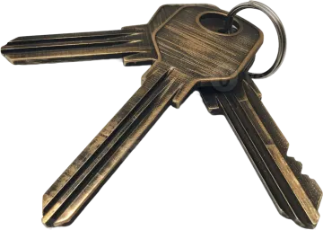 a bunch of keys on a white background