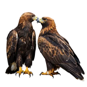 a couple of birds standing next to each other bird