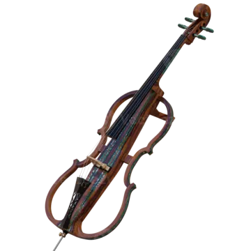 a violin on a white background