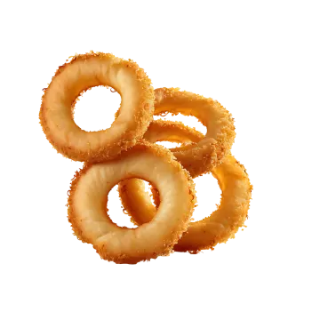 a pile of onion rings