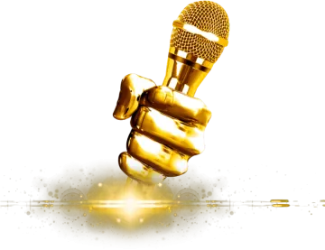 a microphone on top of a white background