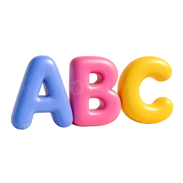 the letters abc and c are in different colors