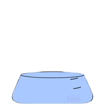 a beakle with blue liquid in it