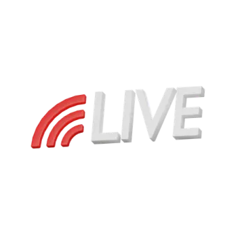 the live logo on a white background