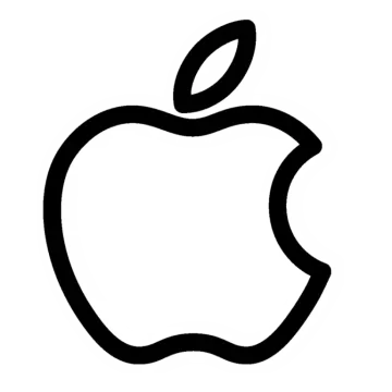 an apple logo