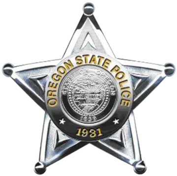 a police badge on a white background