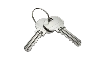 a bunch of keys on a white background