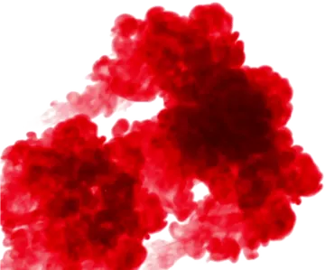 red smoke on a white background