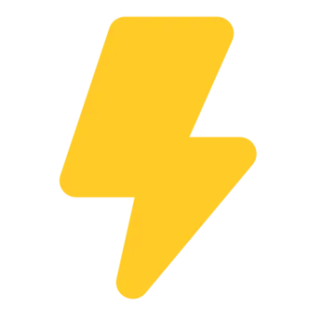 a yellow lightning bolt icon
