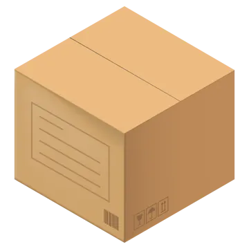 a cardboard box