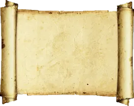 an old scroll on a white background