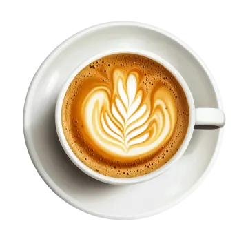 a cup of coffee on a saucer