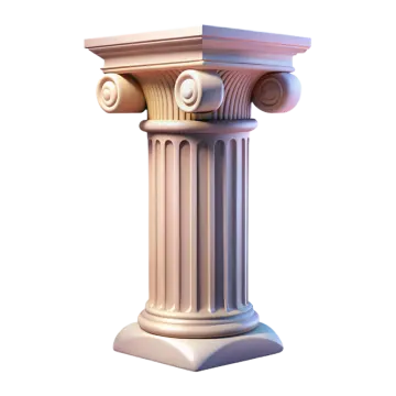 a 3d model of a column