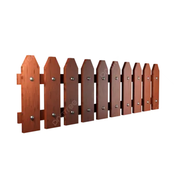 a set of wooden fences on a white background