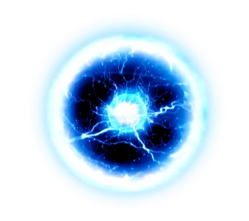 an image of a blue plasma ball