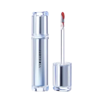 a white lip with red lipstick on it