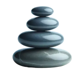 a stack of stones on top of each other stones