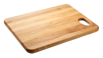 a cutting board on a white background