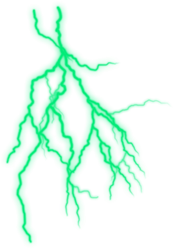 a drawing of a lightning bolt
