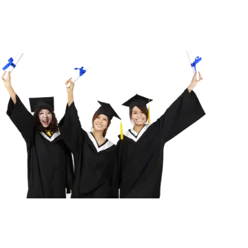 a group of graduates holding their diplomas