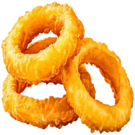 a pile of onion rings