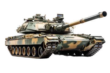 the tank is camouflage