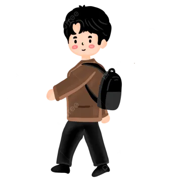 a boy with a backpack