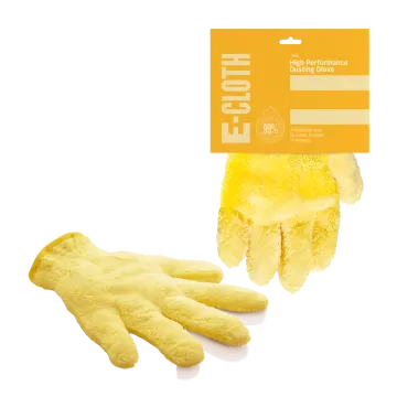 a pair of yellow gloves on a white background