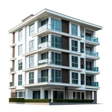 a white and brown building