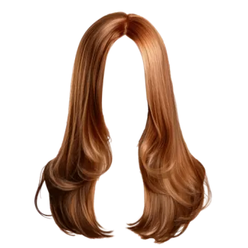 a woman's long brown hair