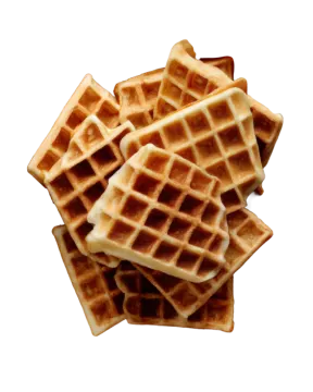 a pile of was on a white background