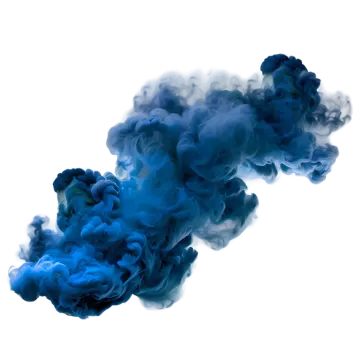 blue smoke on a white background