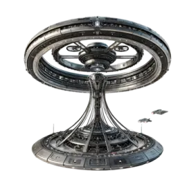 a model of a space station