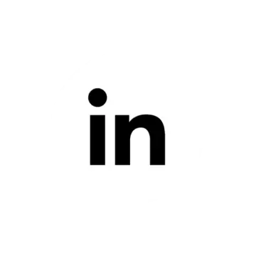 a black and white linked logo
