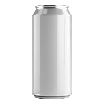 a can of soda on a white background