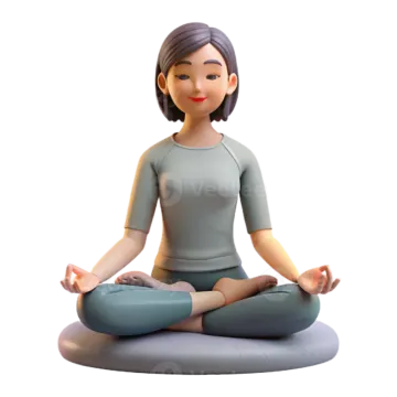 a woman sitting in the lotus position