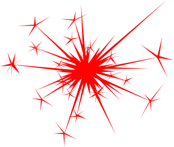 a black and white image of a firework